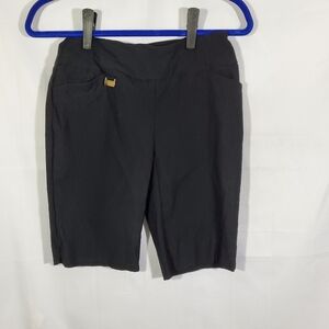 Women's Lisette L Sport Golf Bermuda Black Shorts Size 2